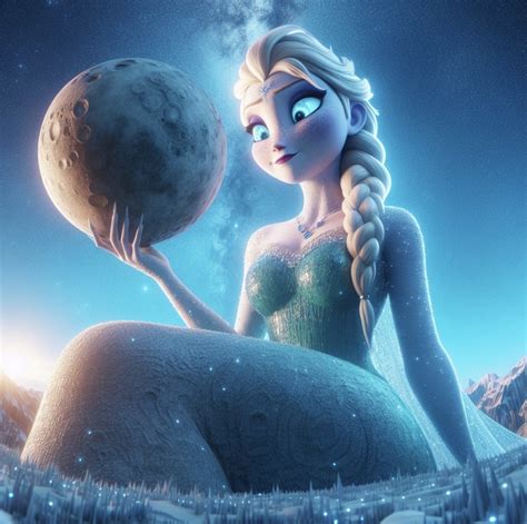 Frozen giantess: Elsa